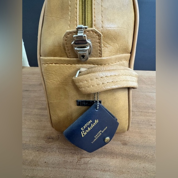 Vintage 70’s Flite-Line Mustard Zip Hand Luggage Yellow Overnight Travel Bag - Picture 6 of 12